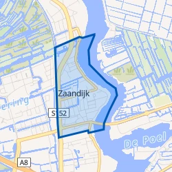 Kaart van Oud Zaandijk