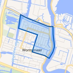 Kaart van Wormerveer Noord