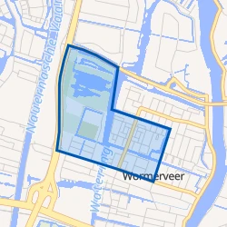 Kaart van Wormerveer West