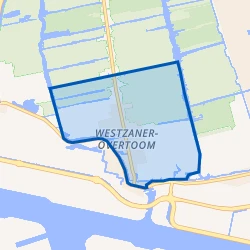 Kaart van Westzaan Zuid