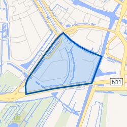 Kaartje van Bedrijventerrein De Schans II