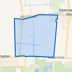 Kaart van Hazerswoude-Dorp-West