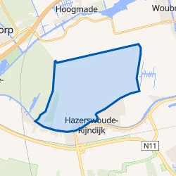 Kaart van Buitengebied Koudekerk aan den Rijn