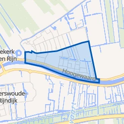 Kaart van Koudekerk aan den Rijn-Zuid