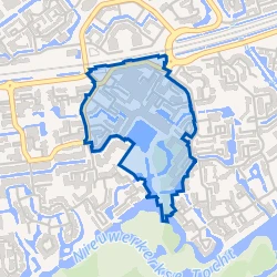 Kaart van Kunstenaarsbuurt