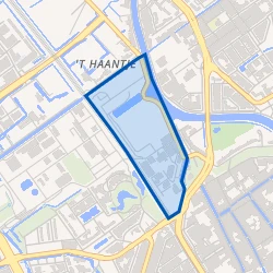 Kaartje van Bedrijventerrein Wateringseweg