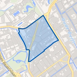 Kaart van Ministersbuurt-Oost