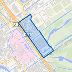Kaartje van Bedrijventerrein Ypenburgsepoort