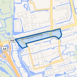 Kaart van Bedrijventerrein Tanthof-West