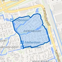 Kaart van Dierenbuurt