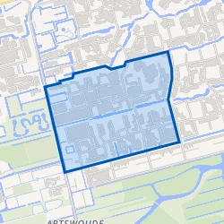 Kaart van Vogelbuurt-West