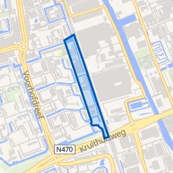 Kaartje van Bedrijventerrein Vulcanusweg