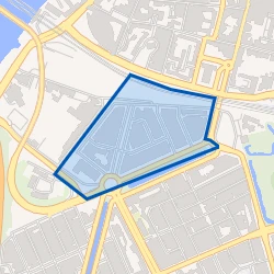Kaart van Erasmuslaan en omgeving
