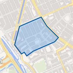 Kaart van Breitnerstraat en omgeving
