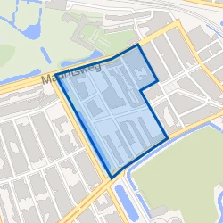 Kaart van Anna Paulownastraat en omgeving