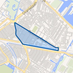Kaart van Indische Buurt-Zuid