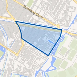 Kaart van Standhasenstraat en omgeving