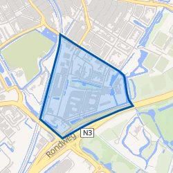 Kaart van Maria Montessorilaan en omgeving