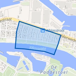 Kaart van Amerstraat en omgeving