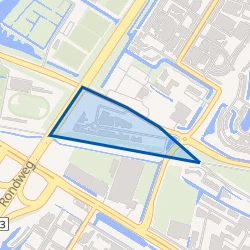 Kaartje van Bedrijventerrein Groene Zoom
