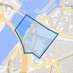 Kaart van Weeskinderendijk en Dokweg