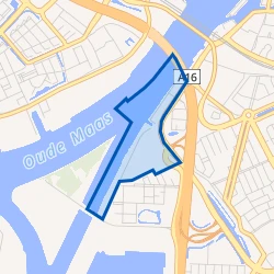 Kaartje van Handelskade en 's-Gravendeelsedijk