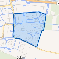 Kaart van Hoog Dalem