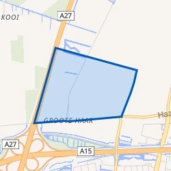 Kaartje van Bedrijventerrein Noord