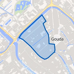 Kaart van Turfmarkt e.o.