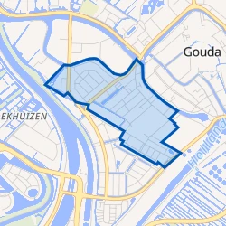 Kaart van De Korte Akkeren Oud