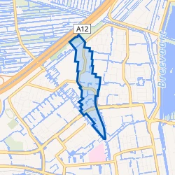 Kaart van Hoef- en Veldbuurt