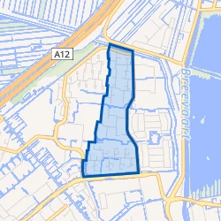 Kaart van Lusten-, Burgen- en Steinenbuurt