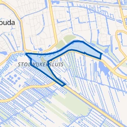 Kaart van Stolwijkersluis Oost