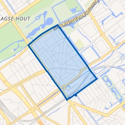 Kaart van Bezuidenhout-Oost