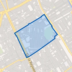 Kaart van Transvaalkwartier-Midden