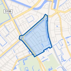 Kaart van Moerwijk-Oost