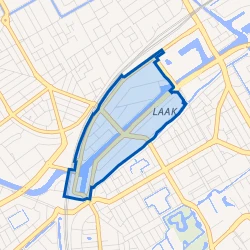 Kaart van Laakhaven-West