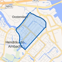 Kaart van Oostendam