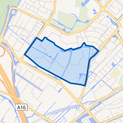 Kaart van Krommeweg-Zuid
