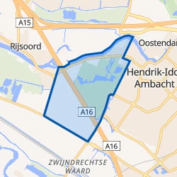 Kaart van Sandelingen-Ambacht