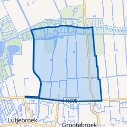 Kaart van Grootebroek buitengebied noord