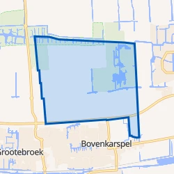 Kaart van Bovenkarspel buitengebied noord
