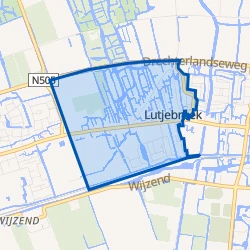 Kaart van Lutjebroek