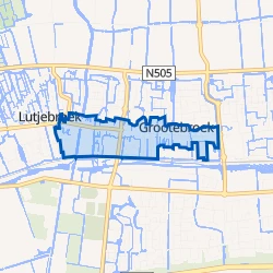 Kaart van Oud Grootebroek