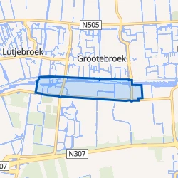 Kaart van Centrale zone Grootebroek
