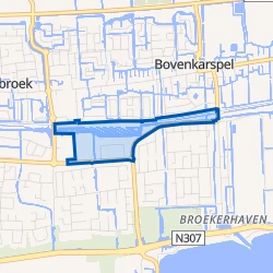 Kaartje van Centrale zone Bovenkarspel