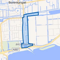 Kaart van Broekerhaven