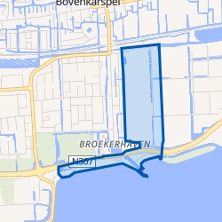 Kaartje van Buitengebied Bovenkarspel zuid