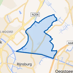 Kaart van Rijnsburg-Noord