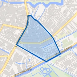 Kaart van Professorenwijk-West